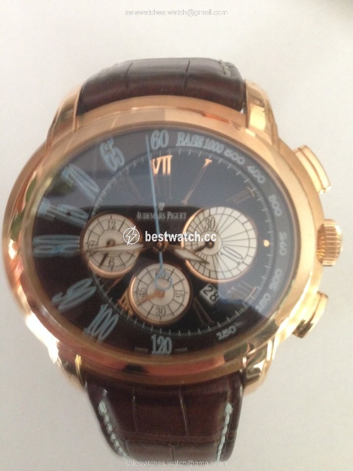 IMG_9085 Audemars Piguet Millenary Chronograph Mens watch Unisex Automatic Rose gold 26145OR.OO.D095CR.01 Replica 2