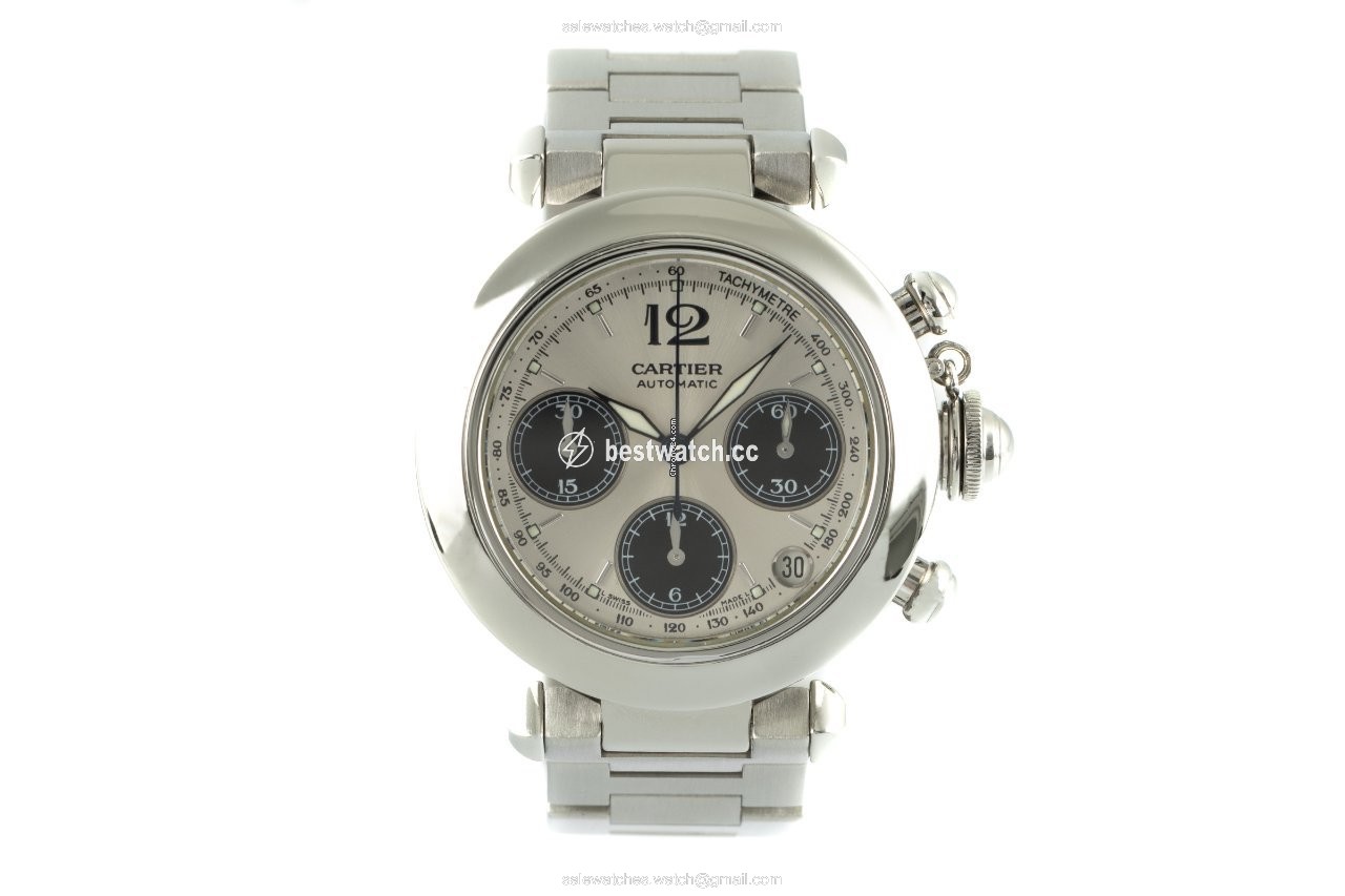 IMG_9085 Cartier Pasha C Mens watch Unisex Automatic Steel 2412 Replica 2