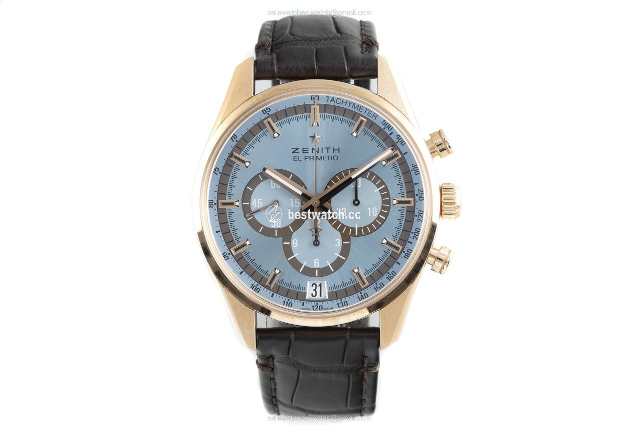 IMG_9085 Zenith El Primero Chronograph Mens watch Unisex Automatic Red gold 18.2045.400 Replica 2