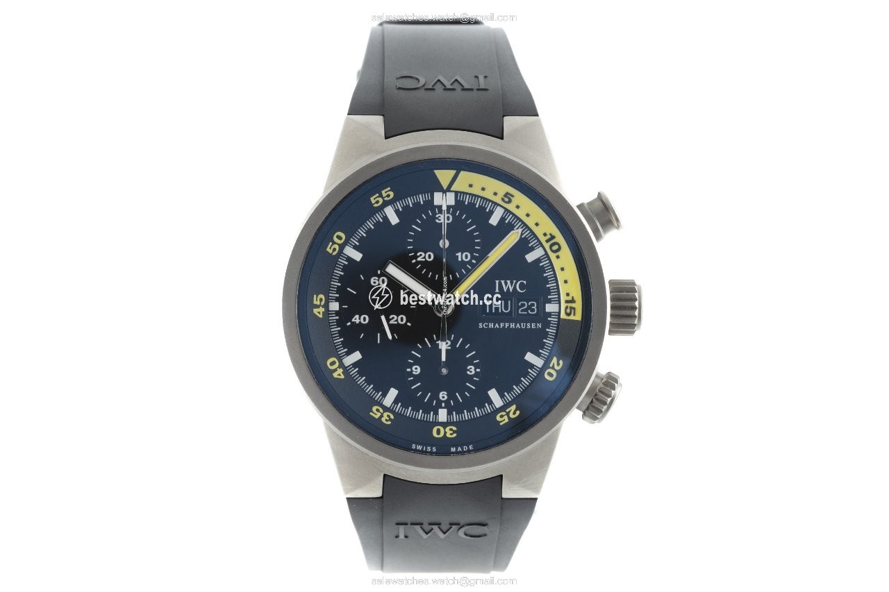 IWC Aquatimer Chronograph Mens watch Unisex Automatic Titanium 3719 Replica 2