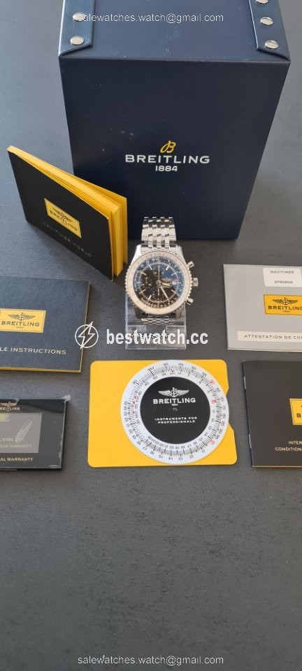 Breitling Navitimer World Mens watch Unisex Automatic Steel A2432212 B726 443A Replica 2
