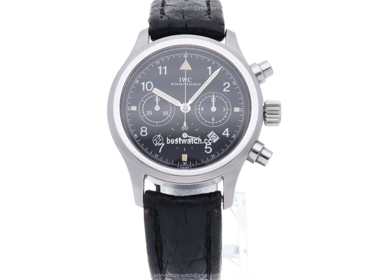 IMG_9085 IWC Pilot Chronograph Mens watch Unisex Quartz Steel IW374101 Replica 2