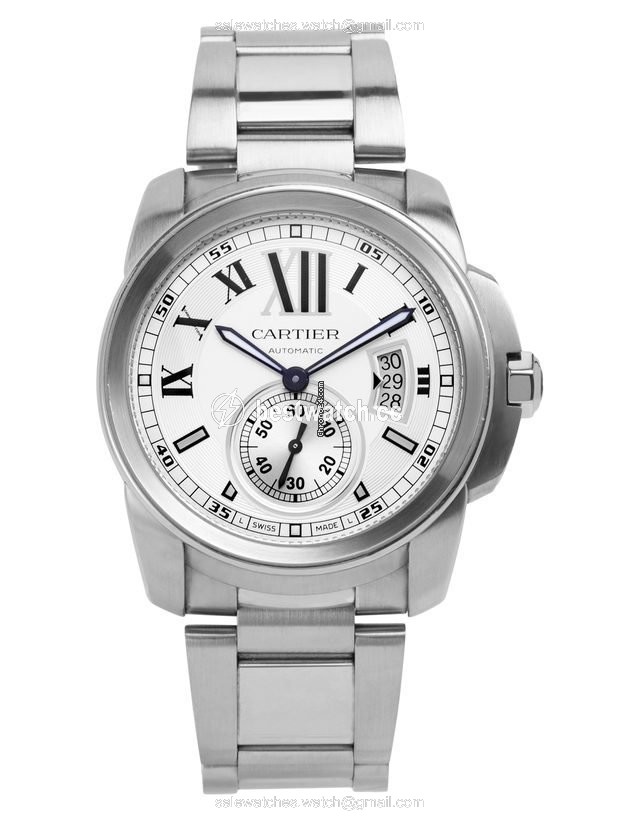 IMG_9085 Cartier Calibre de Cartier Mens watch Unisex Automatic Steel W7100037 3389 Replica 2