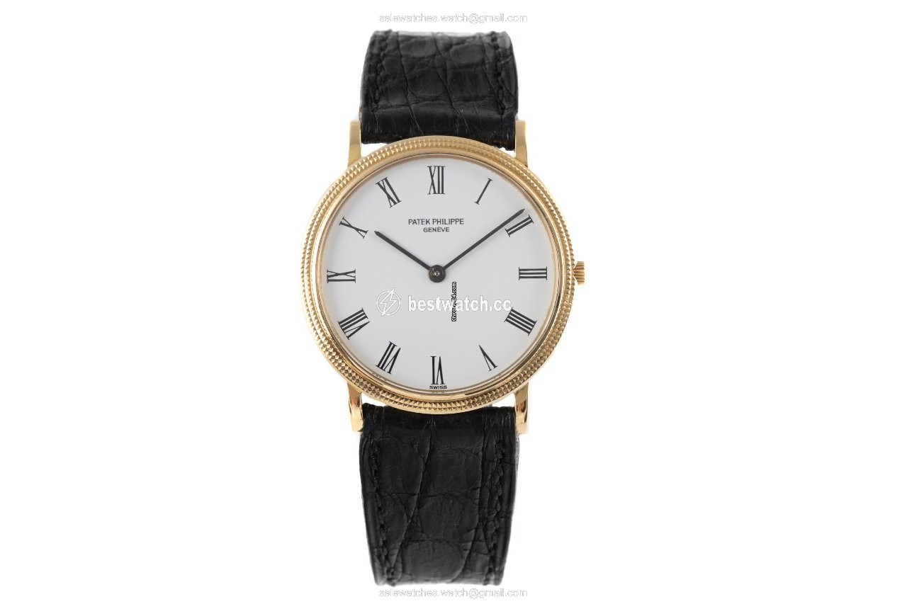 IMG_9085 Patek Philippe Calatrava Mens watch Unisex Quartz Yellow gold 3744 Replica 2