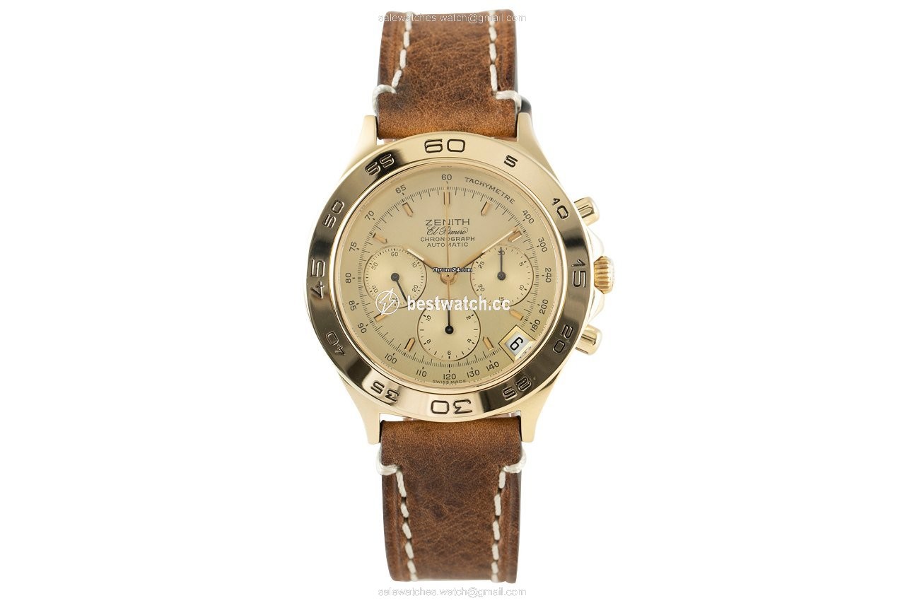 IMG_9085 Zenith El Primero Mens watch Unisex Automatic Yellow gold 06-0060-400 Replica 2