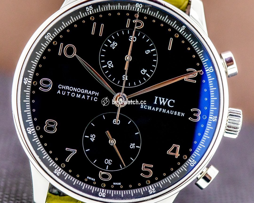 IWC Portuguese Chronograph Mens watch Unisex Automatic Steel IW371609 Replica 2