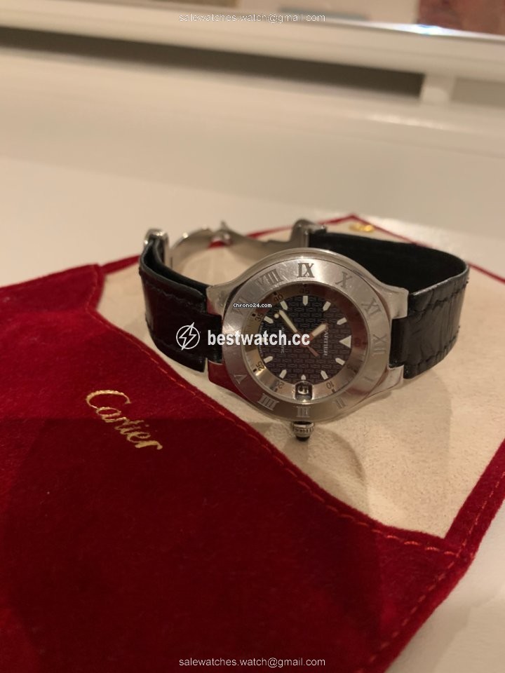IMG_9085 Cartier 21 Must de Cartier Mens watch Unisex Automatic Steel W10147U2 Replica 2