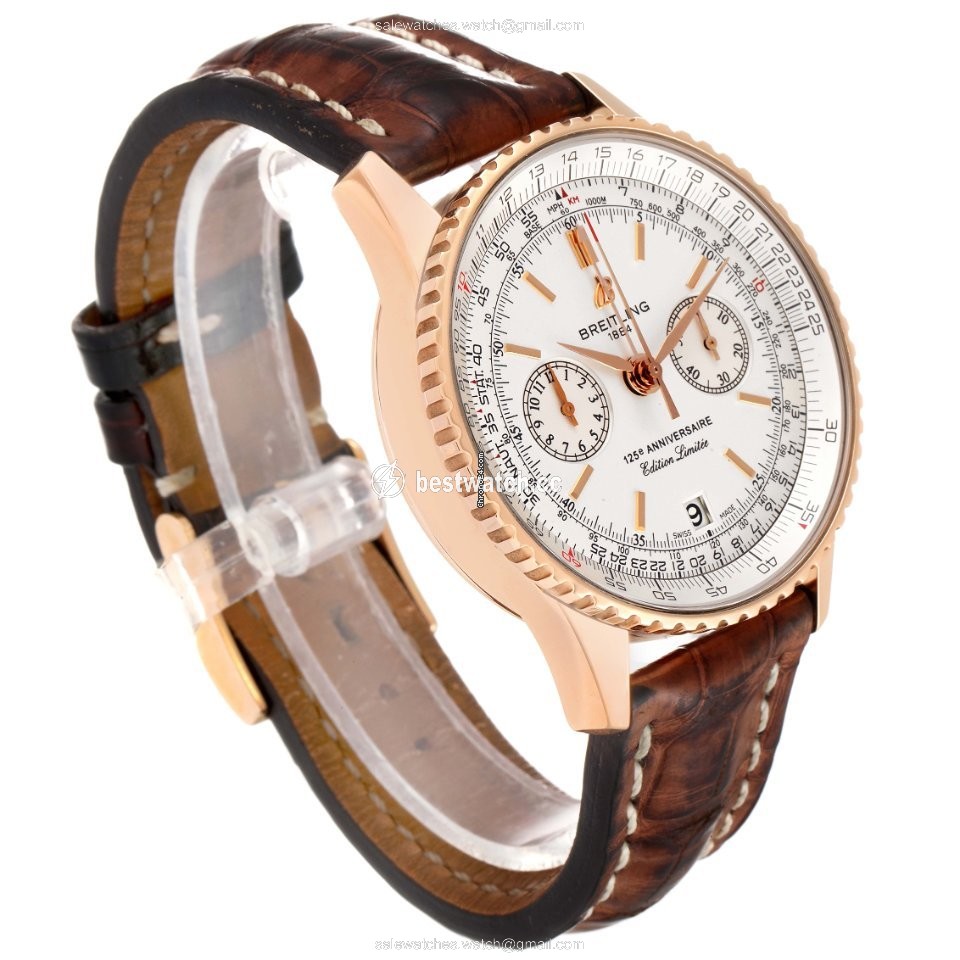 IMG_9085 Breitling Navitimer Mens watch Unisex Automatic Rose gold R26322 Replica 2