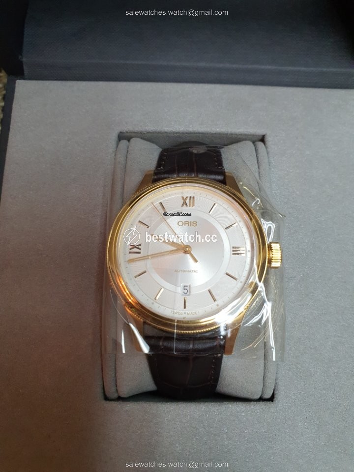 IMG_9085 Oris Classic Mens watch Unisex Automatic Gold Steel 01 733 7719 4871-07 6 20 32 Replica 2