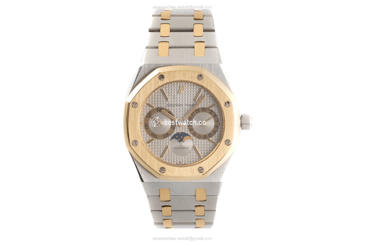 Audemars Piguet Royal Oak Day-Date Mens watch Unisex Automatic Gold Steel 25594SA Replica 2