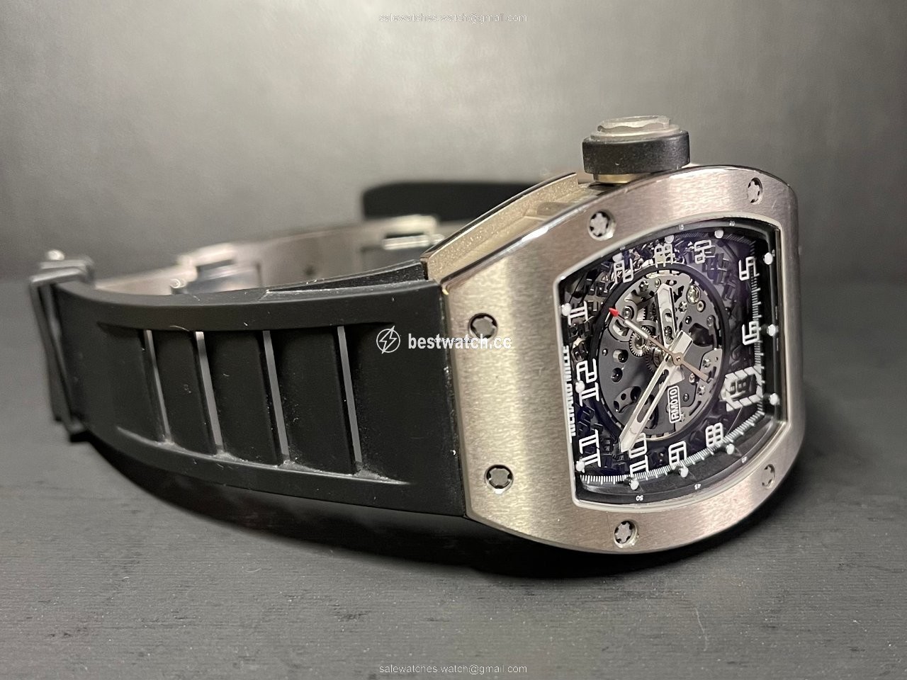 IMG_9085 Richard Mille RM 010 Mens watch Unisex Automatic White gold RM010 AH WG Replica 2