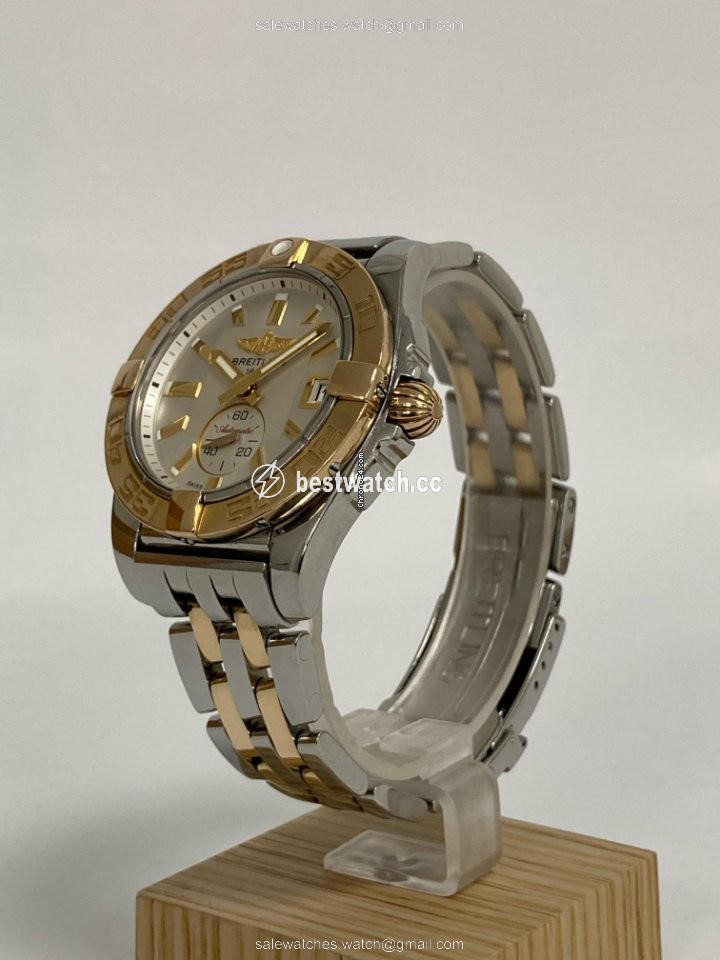 IMG_9085 Breitling Galactic 36 Womens watch Automatic Gold Steel C3733012 Replica 2