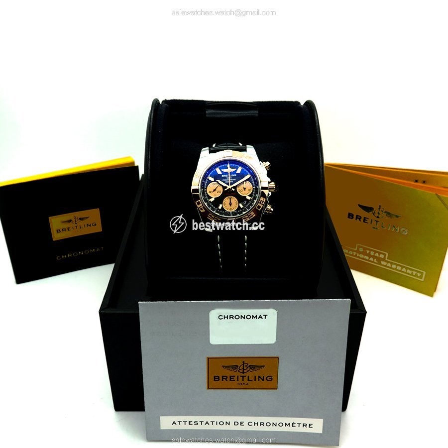IMG_9085 Breitling Chronomat 41 Gold Steel CB014012 Replica 2
