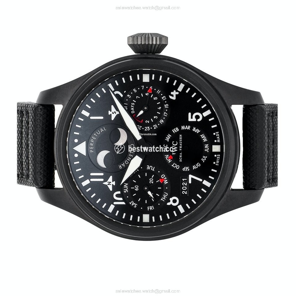 IMG_9085 IWC Big Pilot Top Gun Mens watch Unisex Automatic Ceramic IW5029-02 Replica 2