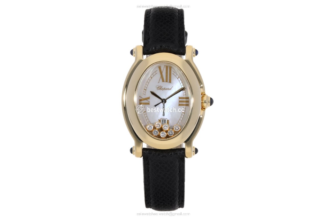 IMG_9085 Chopard Happy Sport Womens watch Quartz Yellow gold 27 7000-23 Replica 2