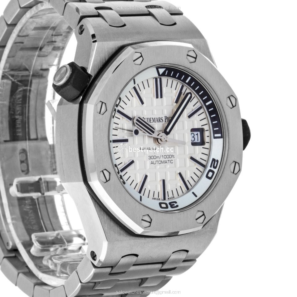 IMG_9085 Audemars Piguet Royal Oak Offshore Diver Mens watch Unisex Automatic Steel 15710ST Replica 2