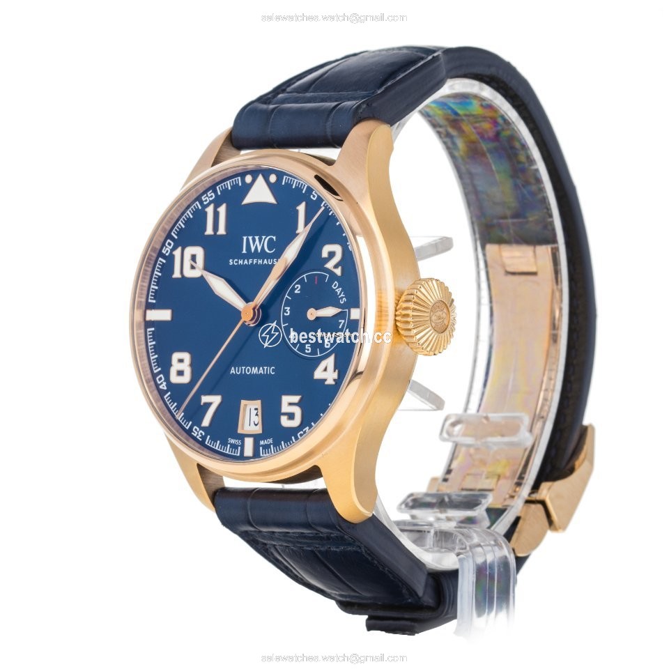IMG_9085 IWC Big Pilot Mens watch Unisex Automatic Rose gold IW500909 Replica 2