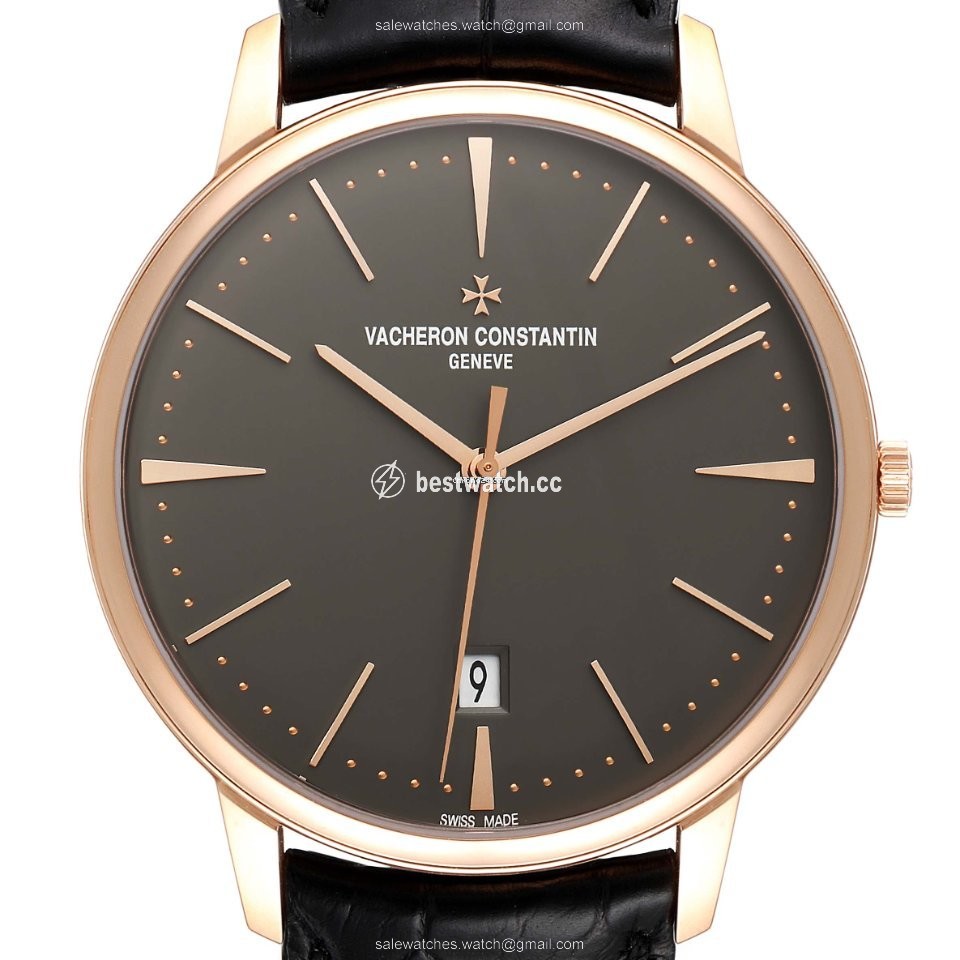 IMG_9085 Vacheron Constantin Patrimony Mens watch Unisex Automatic Rose gold 85180 000R-9166 Replica 2