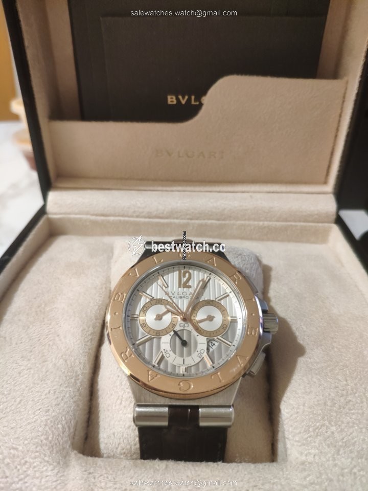 Bulgari Diagono Mens watch Unisex Automatic Gold Steel DG42C6SPGLDCH Replica 2