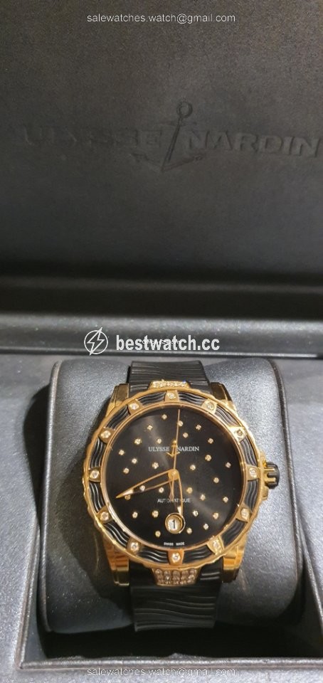 IMG_9085 Ulysse Nardin Lady Diver Starry Night Mens watch Unisex Automatic Rose gold 8156-180 Replica 2