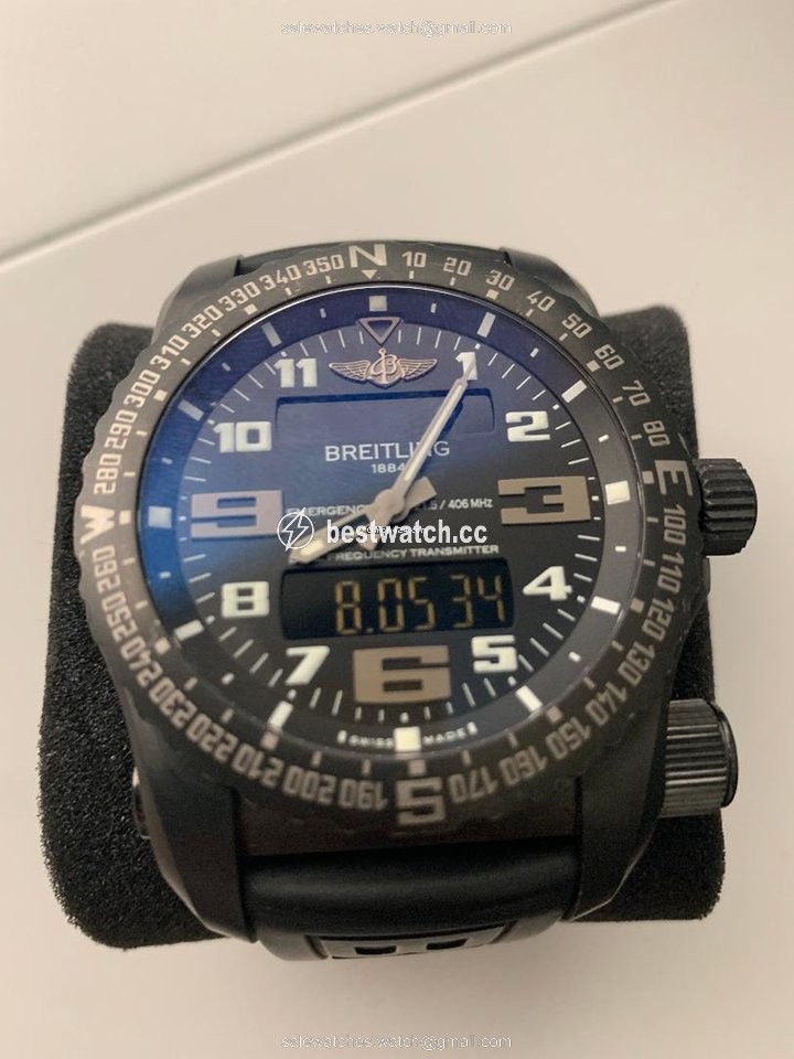 IMG_9085 Breitling Emergency Mens watch Unisex Quartz Titanium V7632522 BC46 159V Replica 2