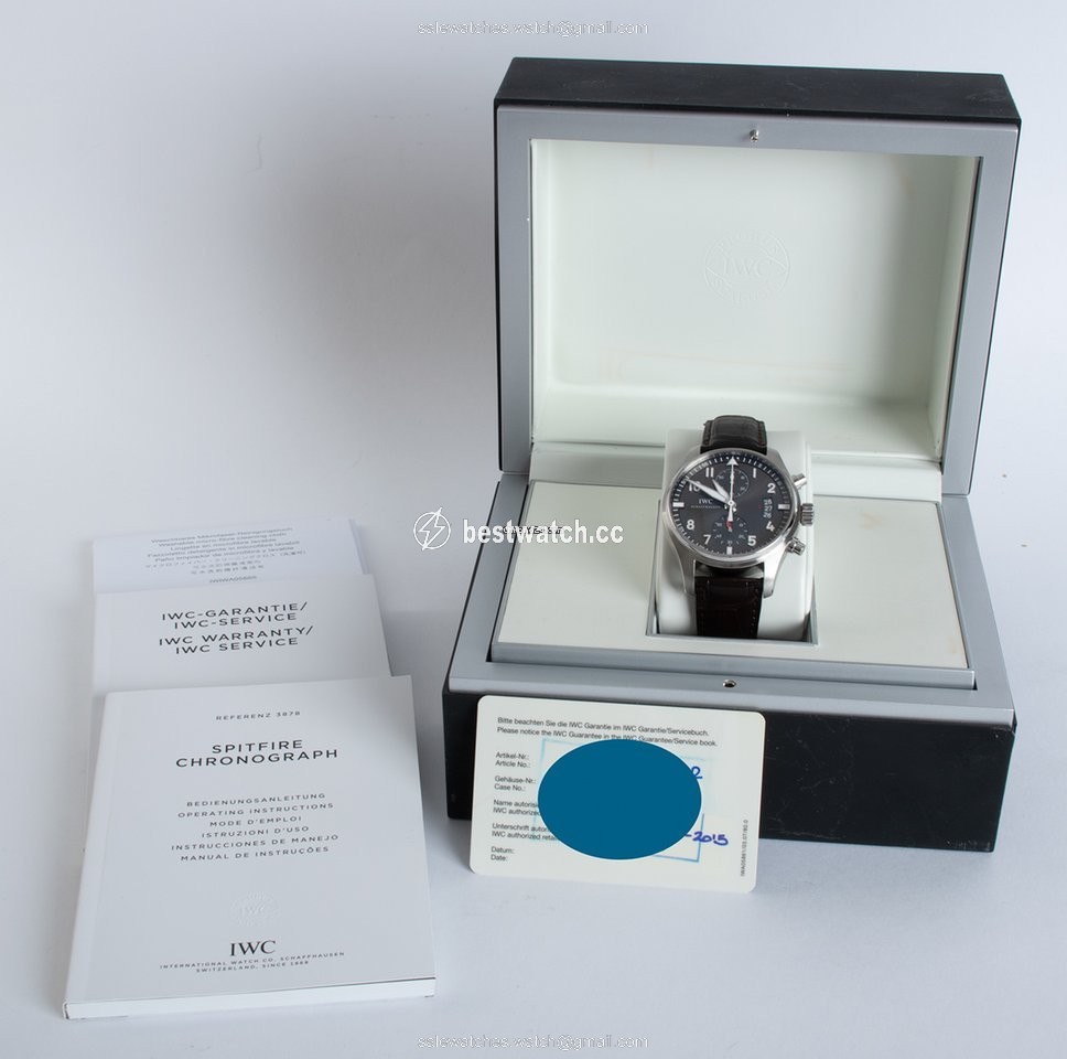 IMG_9085 IWC Pilot Spitfire Chronograph Mens watch Unisex Automatic Steel IW387802 Replica 2