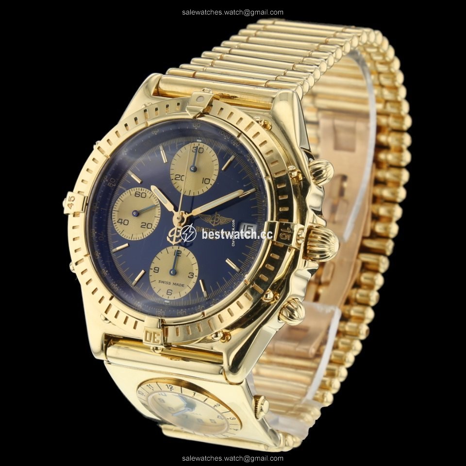 Breitling Chronomat Mens watch Unisex Automatic Yellow gold K13047X Replica 2