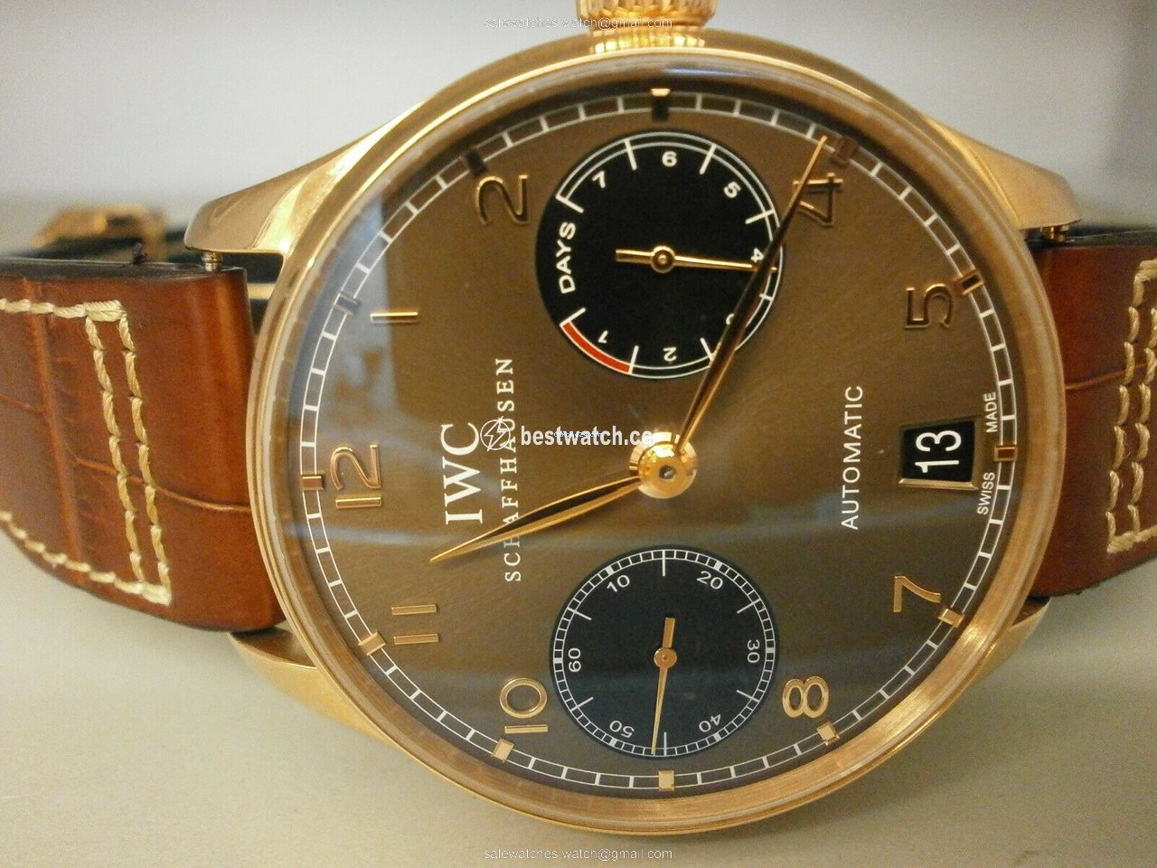 IWC Portuguese Automatic Mens watch Unisex Automatic Rose gold 5001-24 Replica 2