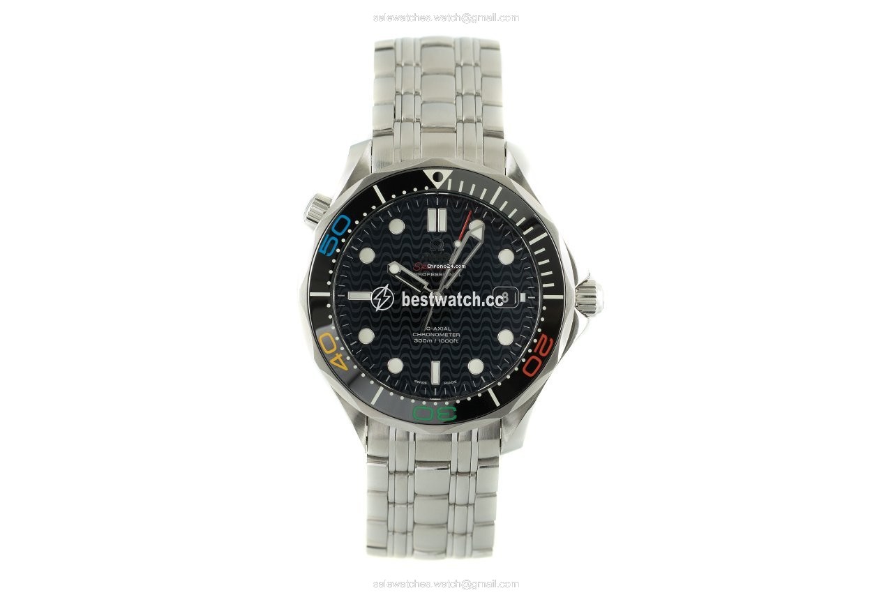 Omega Seamaster Diver 300 M Mens watch Unisex Automatic Steel 522.30.41.20.01.001 Replica 2