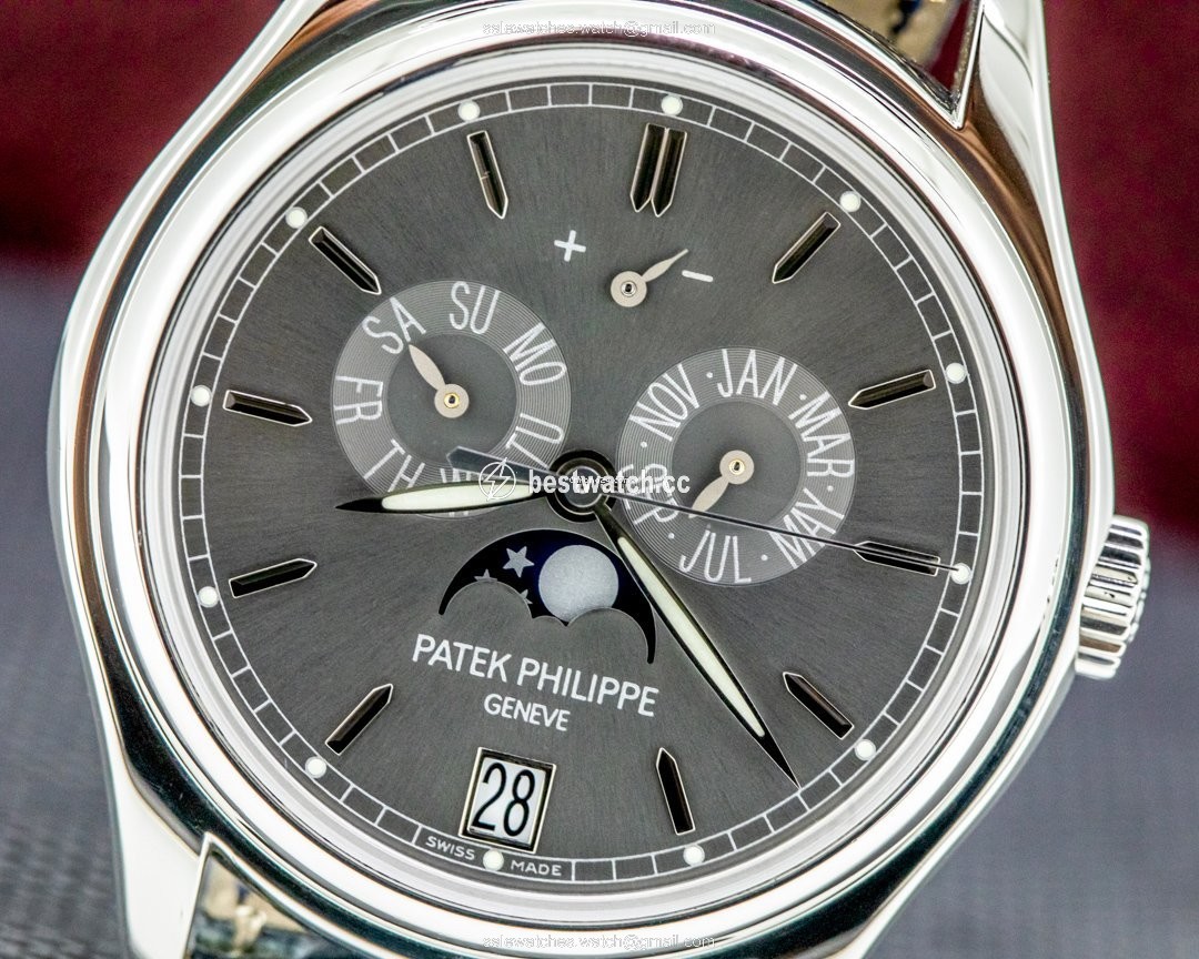 IMG_9085 Patek Philippe Annual Calendar Mens watch Unisex Automatic Platinum 5146P-001 Replica 2