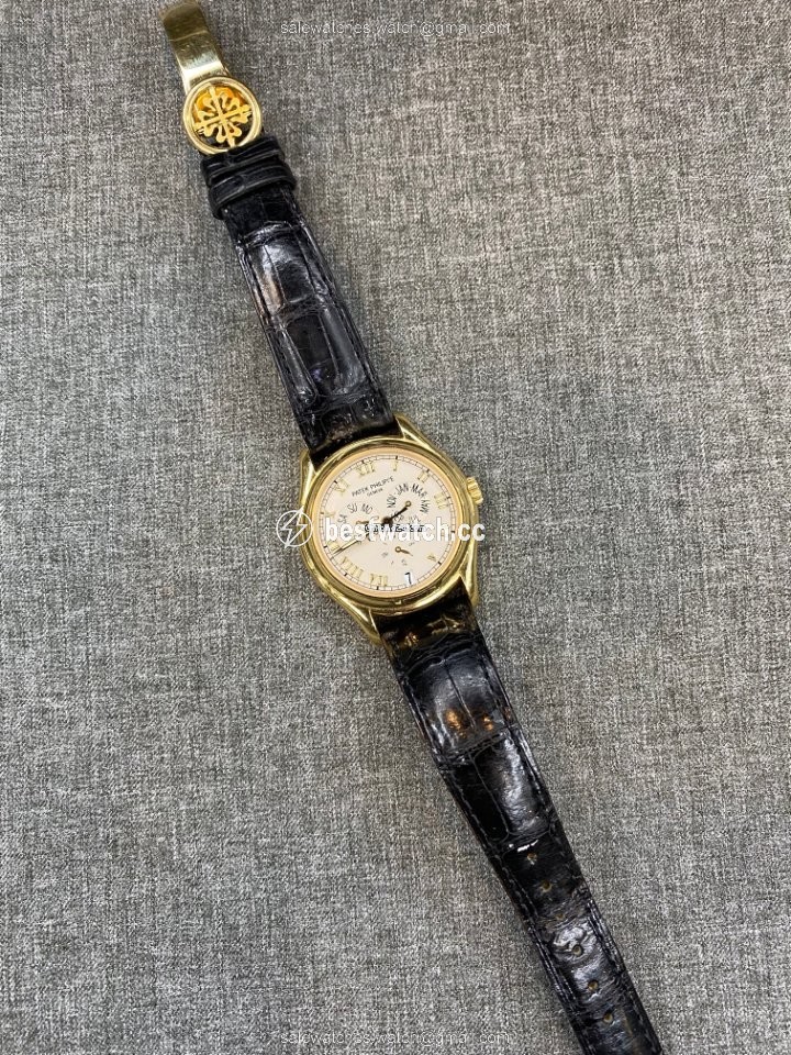 IMG_9085 Patek Philippe Annual Calendar Mens watch Unisex Automatic Yellow gold 5035J Replica 2