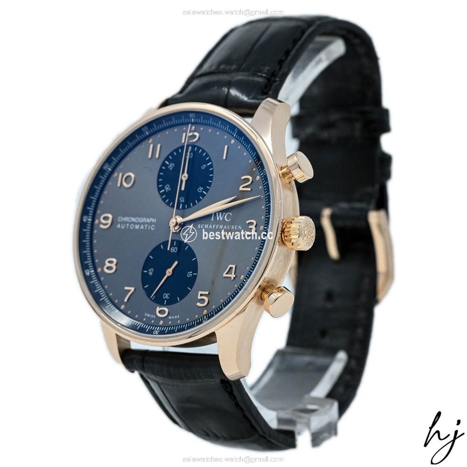 IWC Portuguese Chronograph Mens watch Unisex Automatic Rose gold IW371482 Replica 2