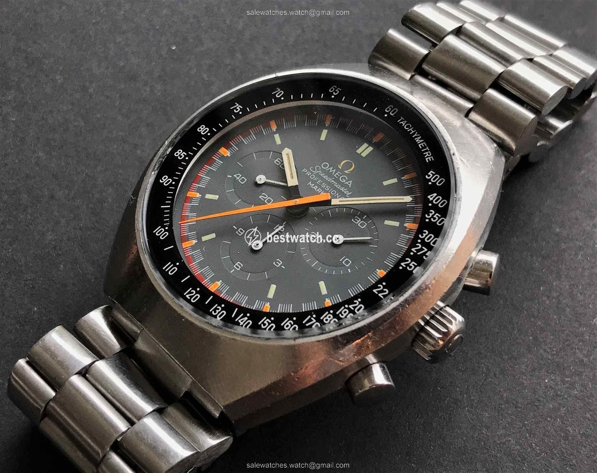Omega Speedmaster Mark II Mens watch Unisex Manual winding Steel 145.014 Replica 2