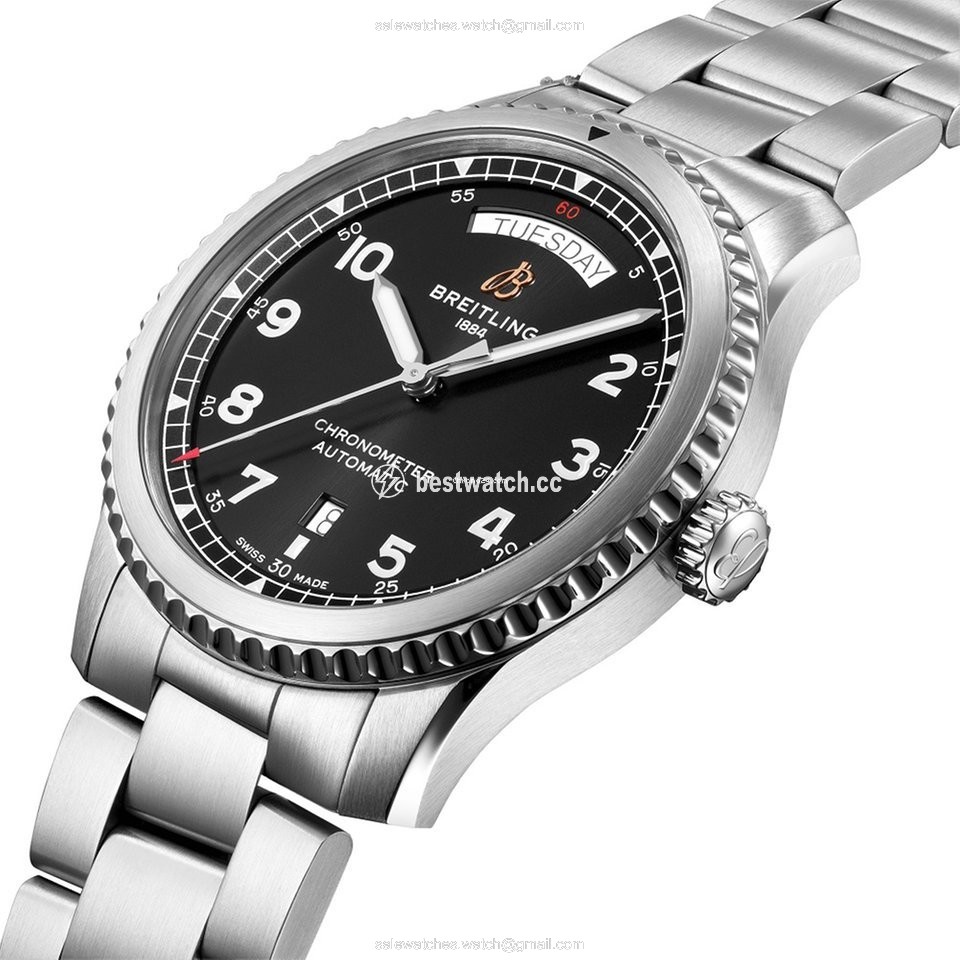Breitling Aviator 8 Mens watch Unisex Automatic Steel A45330101B1A1 Replica 2