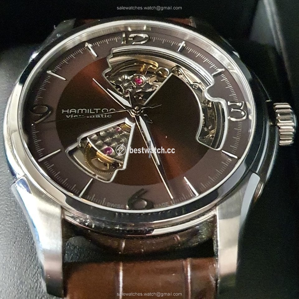Hamilton Jazzmaster Open Heart Mens watch Unisex Automatic Steel H32565595 Replica 2