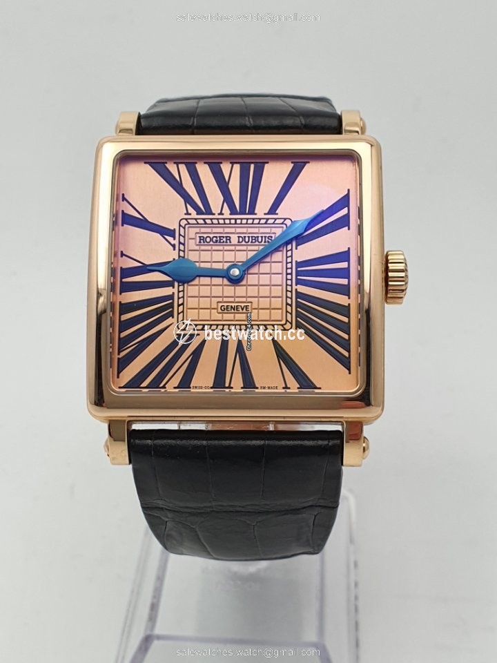 IMG_9085 Roger Dubuis Golden Square Mens watch Unisex Automatic Rose gold G37 Replica 2