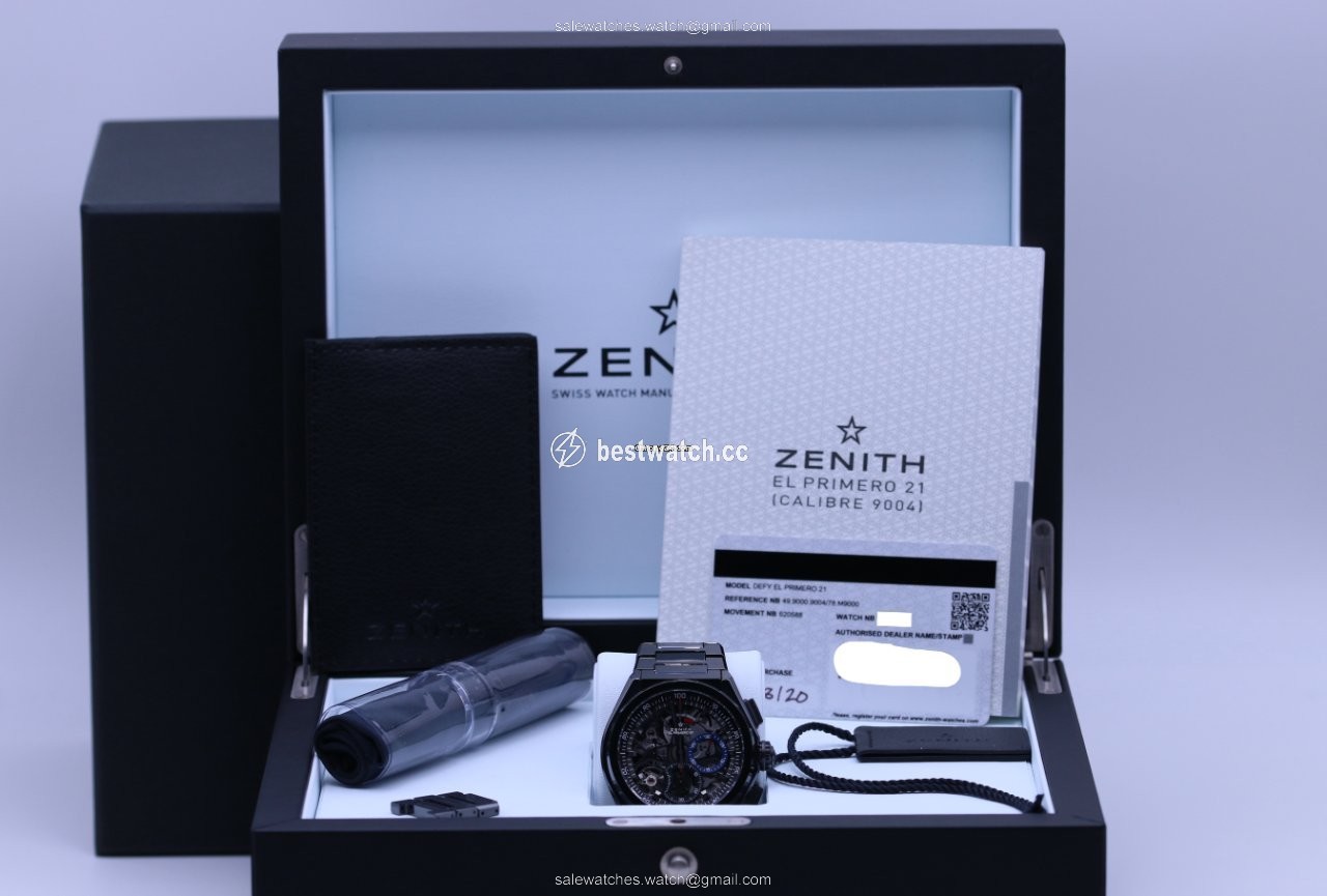 IMG_9085 Zenith Defy El Primero Mens watch Unisex Automatic Ceramic 49.9000.9004 78.M9000 Replica 2
