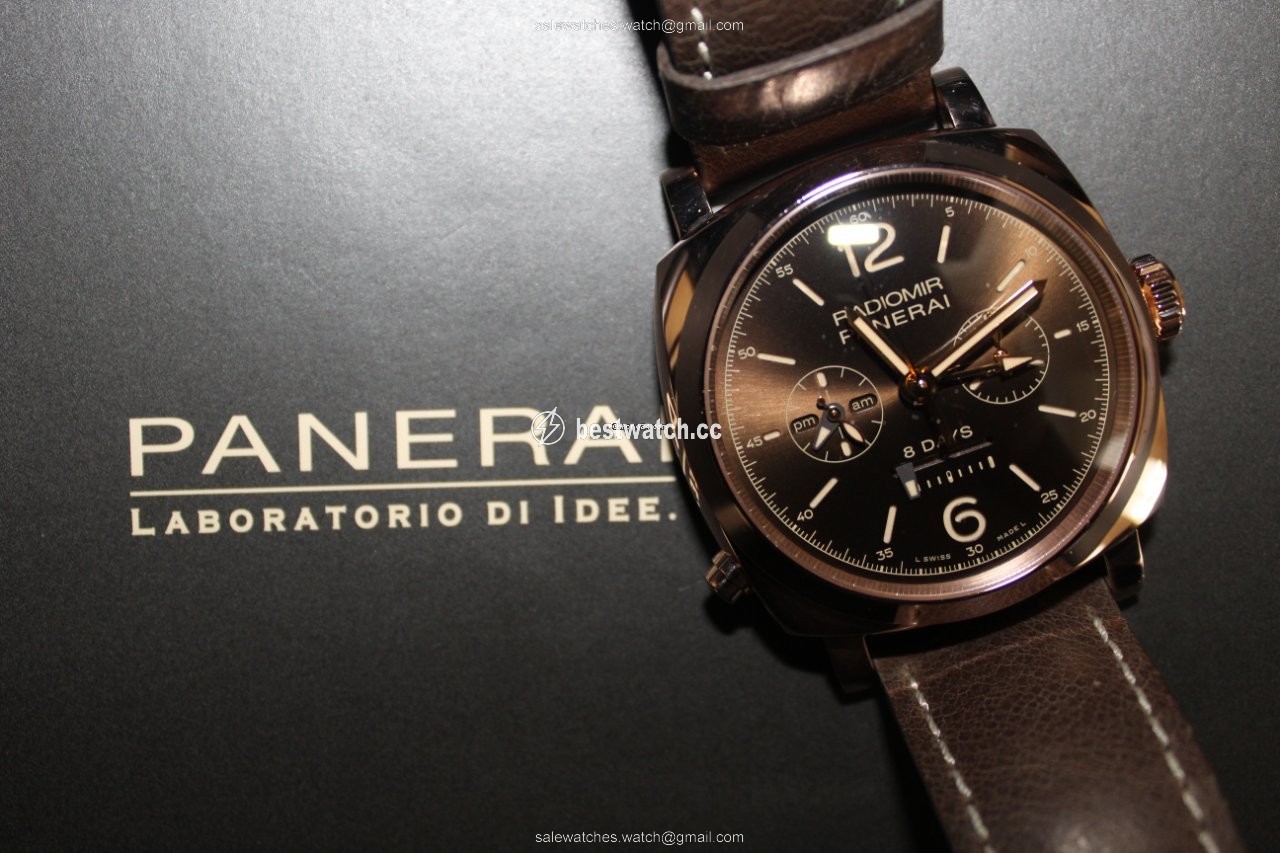 IMG_9085 Panerai Special Editions Mens watch Unisex Manual winding Rose gold PAM 00502 Replica 2
