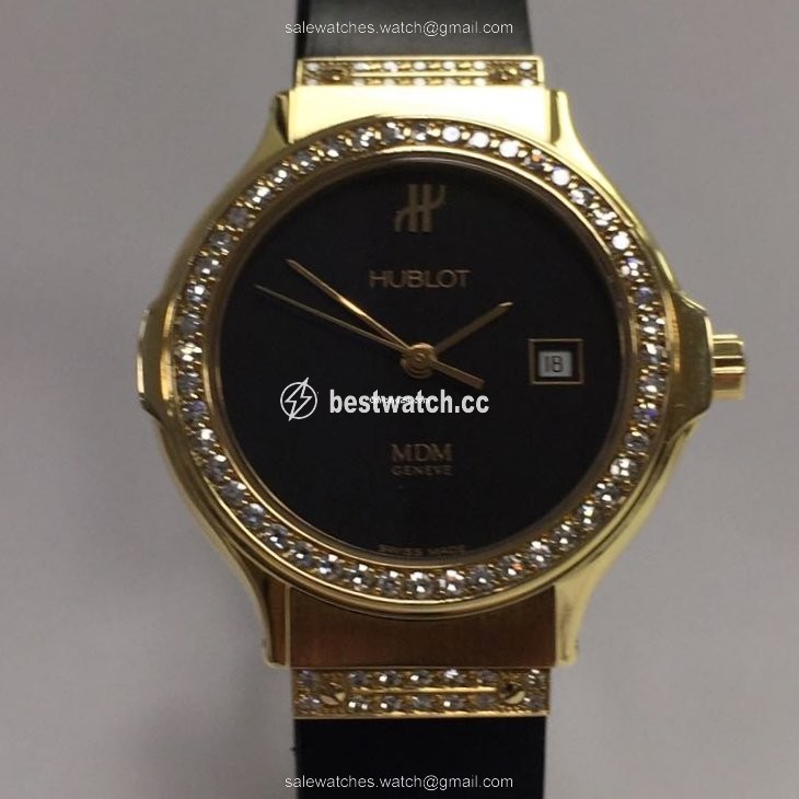 IMG_9085 Hublot Classic Womens watch Quartz Yellow gold 1390.100.3.054 Replica 2