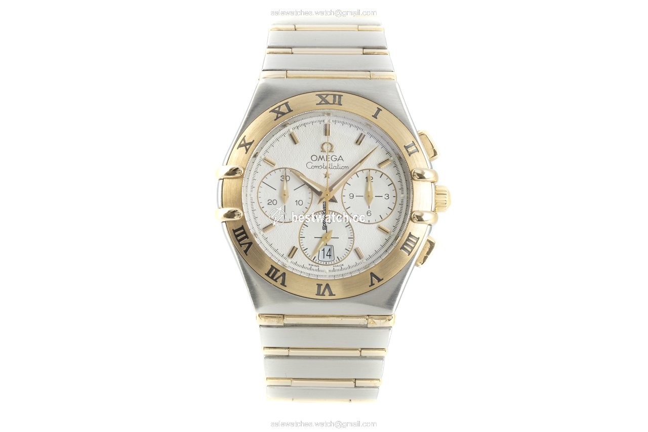 IMG_9085 Omega Constellation Mens watch Unisex Quartz Gold Steel 386.1201 Replica 2