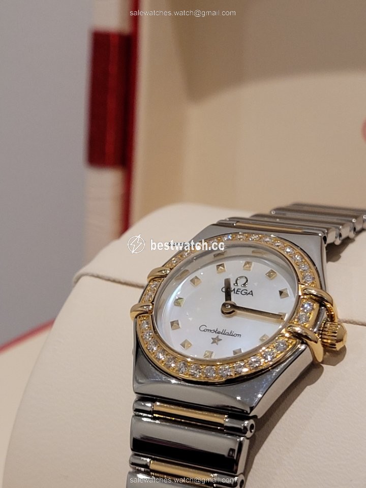 IMG_9085 Omega Constellation Womens watch Quartz Gold Steel 1365.71.00 Replica 2