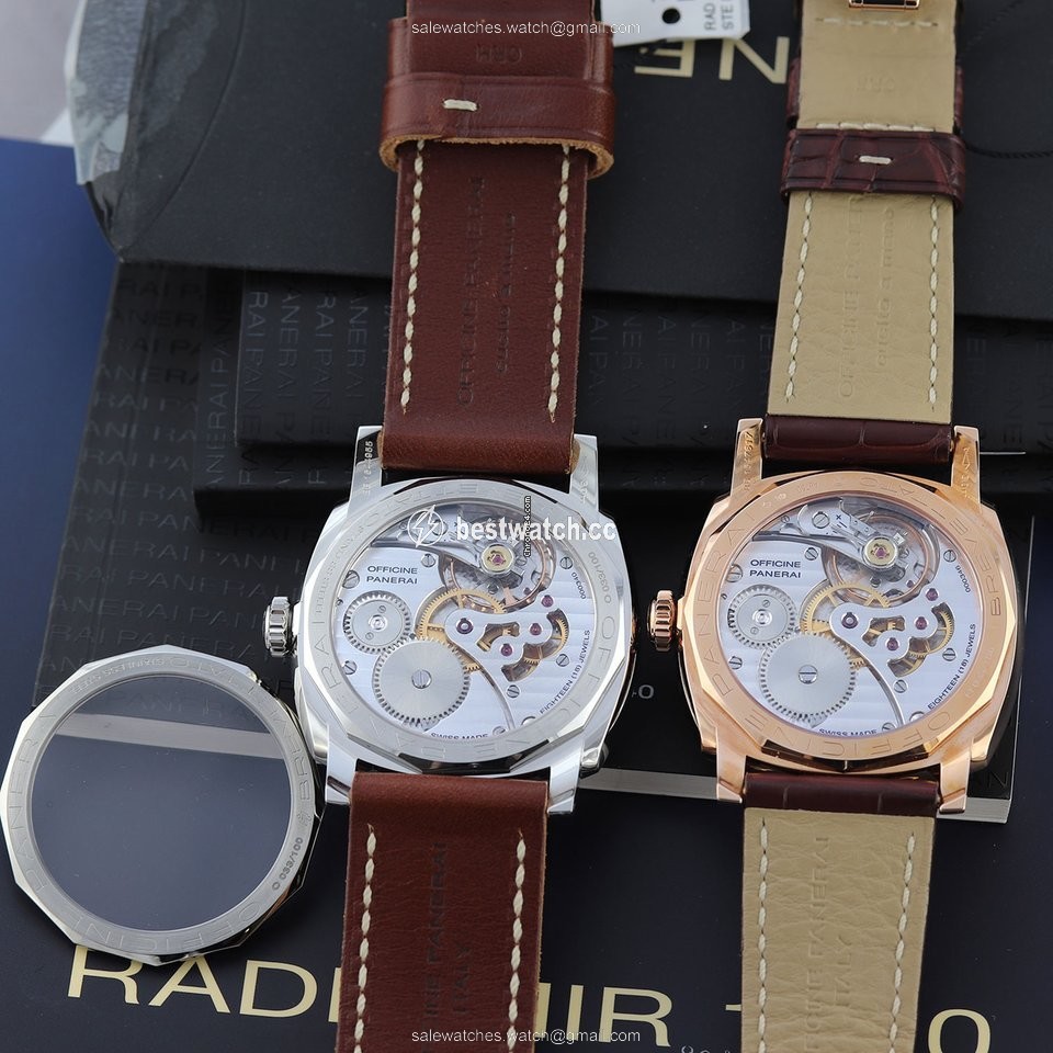 Panerai Special Editions Mens watch Unisex Manual winding Gold Steel pam00398 & pam0399 Replica 2