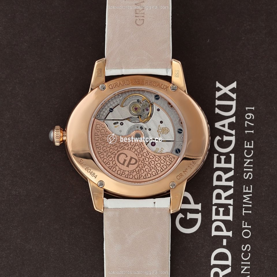 Girard Perregaux Cats Eye Womens watch Automatic Rose gold 80484D52A761-BK7A Replica 2