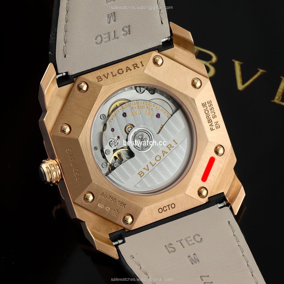 Bulgari Octo Mens watch Unisex Automatic Rose gold 101963 bgop41bgld Replica 2