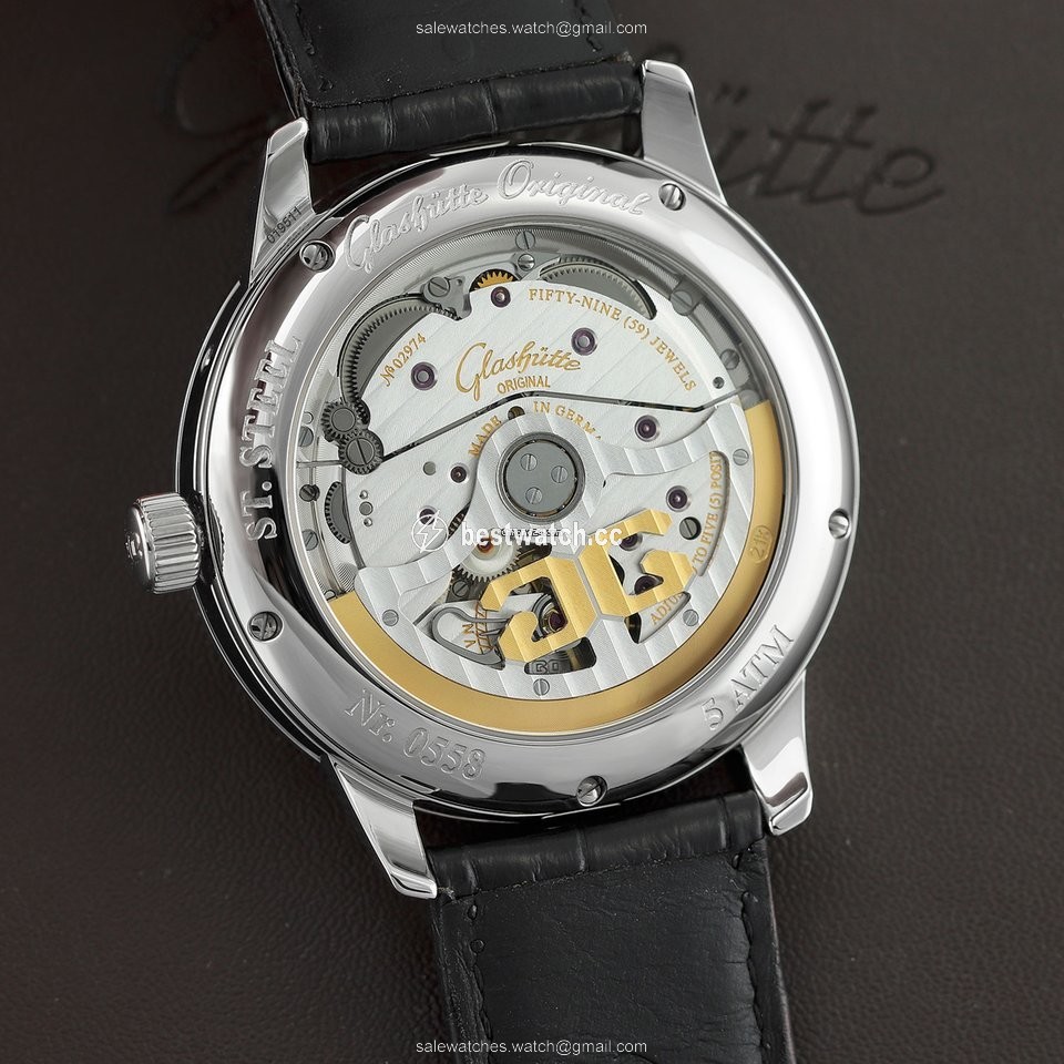 IMG_9085 Glashutte Original Senator Perpetual Calendar Mens watch Unisex Automatic Steel 100-02-25-12-05 Replica 2