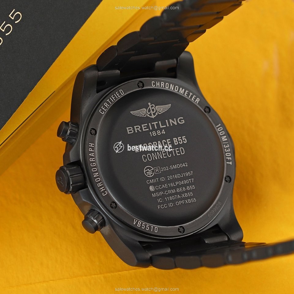 IMG_9085 Breitling Exospace B55 Connected Mens watch Unisex Quartz Titanium vb5510h2 be45 181v Replica 2