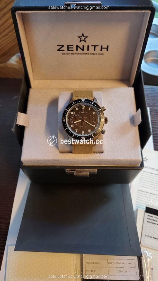 IMG_9085 Zenith Pilot Mens watch Unisex Automatic Bronze 29.2240.405 18.C801 Replica 2