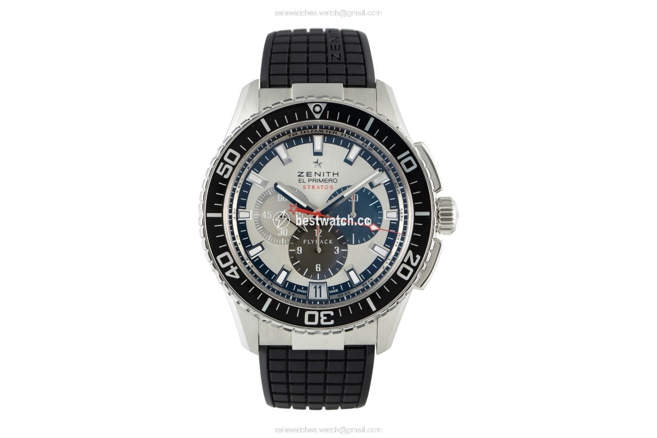 IMG_9085 Zenith El Primero Stratos Flyback Mens watch Unisex Automatic Steel 03.2066.405 Replica 2