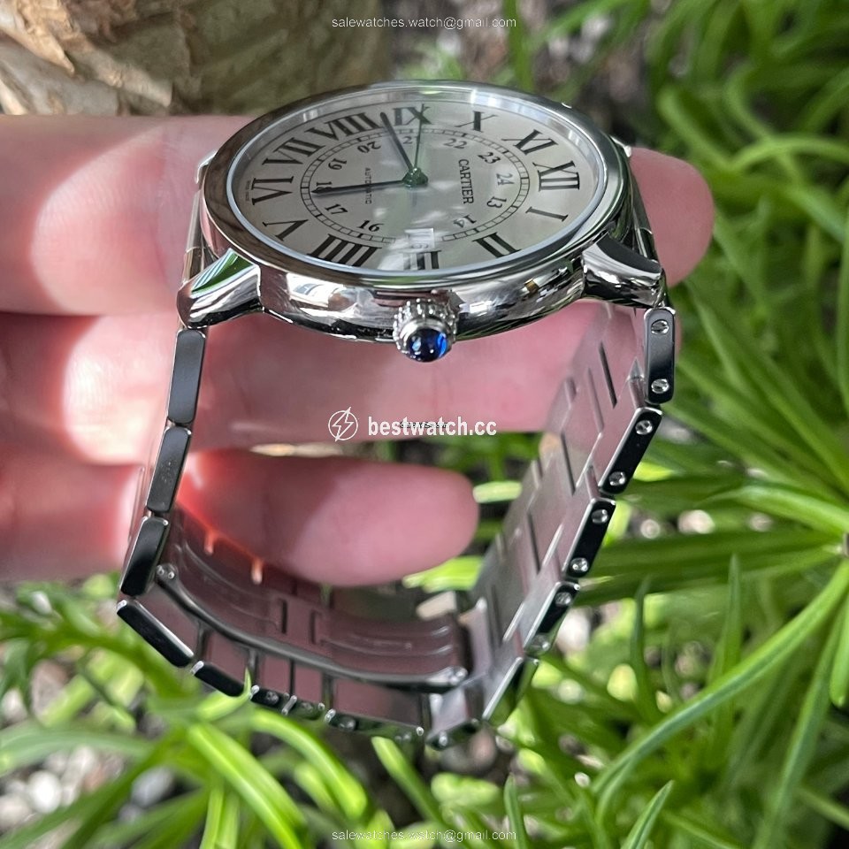 IMG_9085 Cartier Ronde Solo de Cartier Mens watch Unisex Automatic Steel W6701011 Replica 2