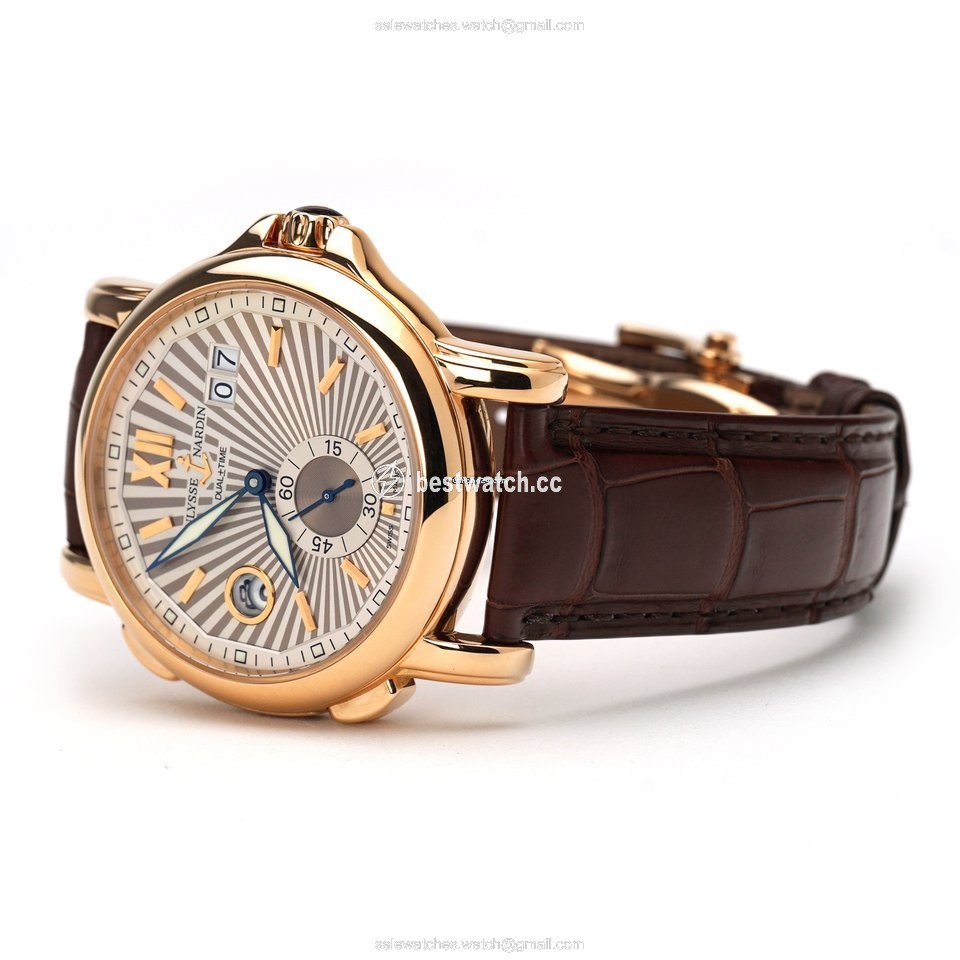 IMG_9085 Ulysse Nardin Dual Time Rose gold 246-55 30 Replica 2